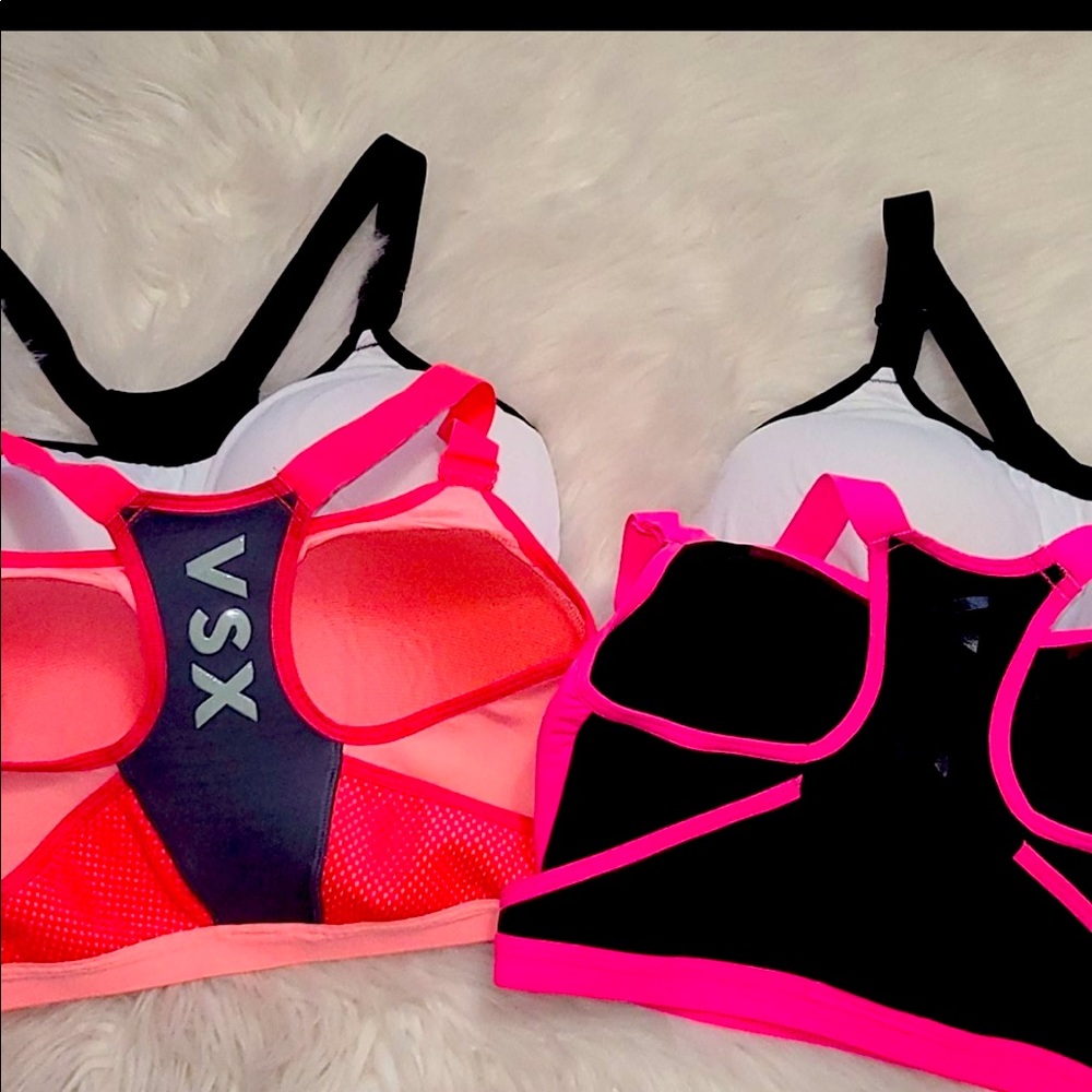 VSX sport lot 34DD only 2, pink and orange